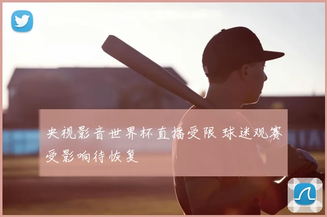 央视影音世界杯直播受限 球迷观赛受影响待恢复