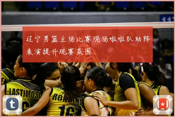 辽宁男篮主场比赛现场啦啦队助阵表演提升观赛氛围